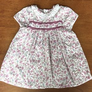 Mayoral Raspberry and Floral Print Dress (12M)
